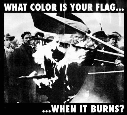 "Koje je boje tvoja zastava...kada gori?"