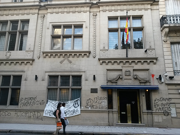 Buenos Aires: Akcije solidarnost ispred španske ambasade 1